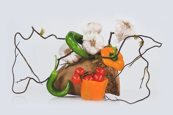 生け花スタイルの野菜 — ストック写真