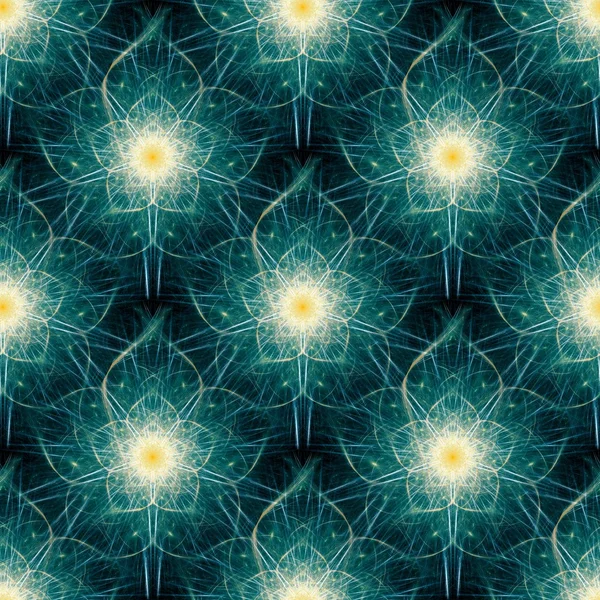 Уявний цифровий квітковий візерунок — стокове фото