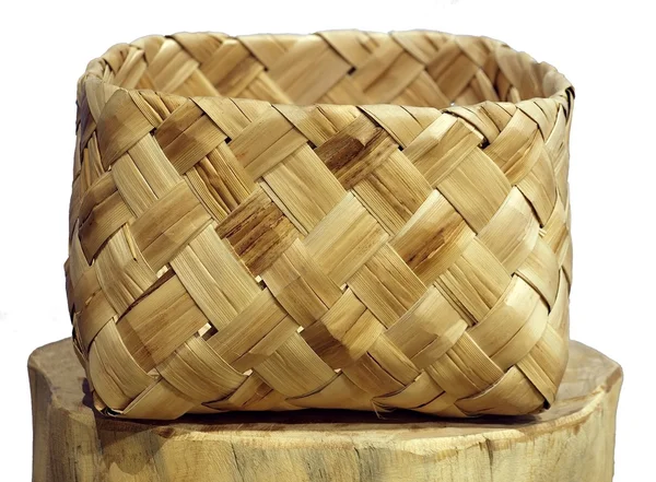 Rectangular Handmade Basket — Stock Photo, Image