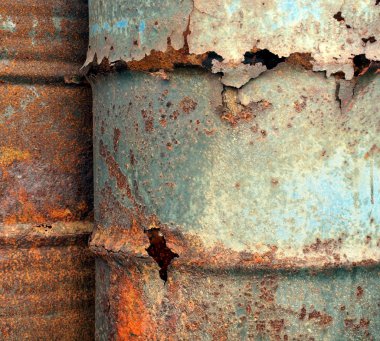 Heavy Corrosion of Oil Drums clipart