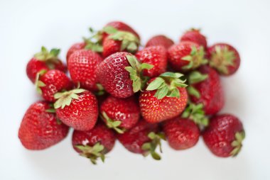 Fresh red strawberries clipart