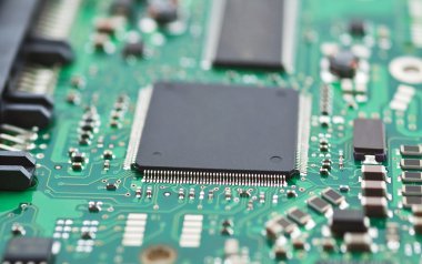 Computer board, closeup clipart