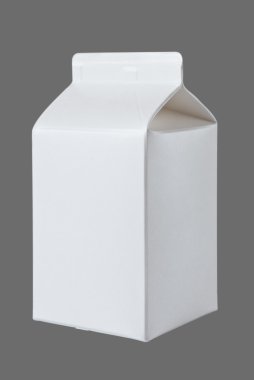 gri yarım litre süt kutusu
