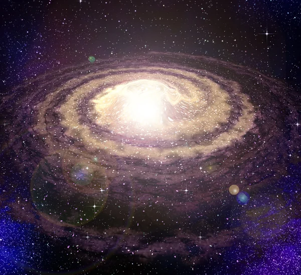 Vórtice espiral galaxia en el espacio — Foto de Stock
