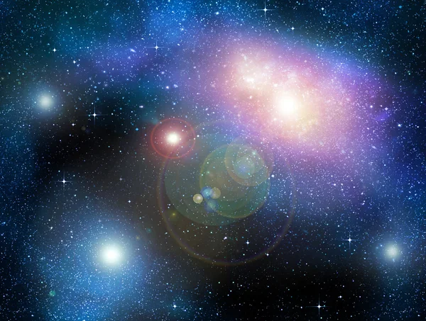 Bintang luar angkasa nebula dan galaksi — Stok Foto
