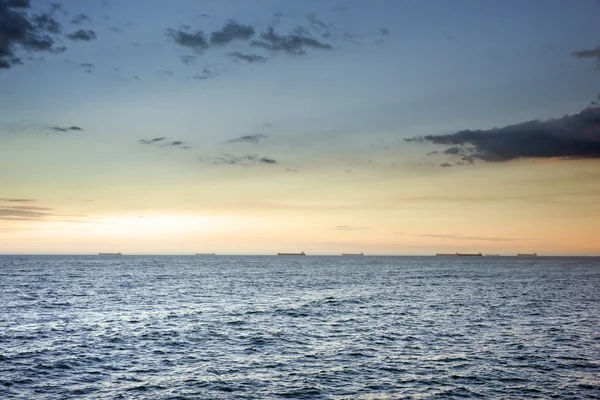 stock image Beautiful ocean waves at sunset newcastle australia