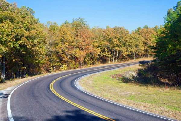 Autunno o autunno autostrada — Foto Stock
