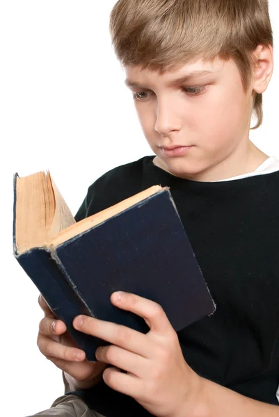 Tonåring Ber Till Gud Isolerad Vit Bakgrund — Stockfoto