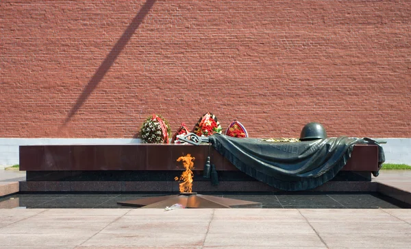 Eternal Flame at the Tomb of the Unknown Soldier Stock Photo