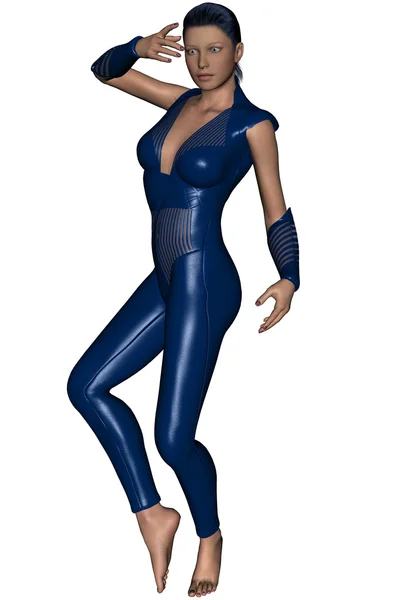 Pretty woman in bodysuit — Stock Photo, Image