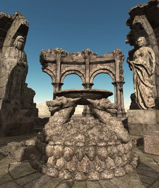 Fantasy templom romjai — Stock Fotó