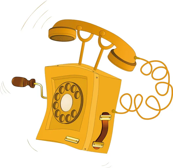 Old phone — Stock Vector