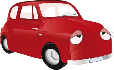 The old car from a fairy tale clipart