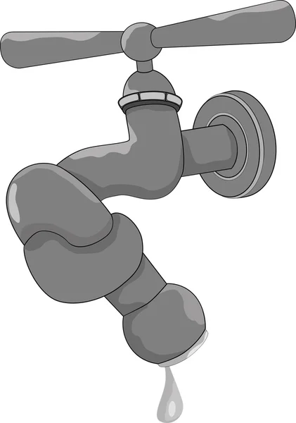 The water faucet — Stock Vector
