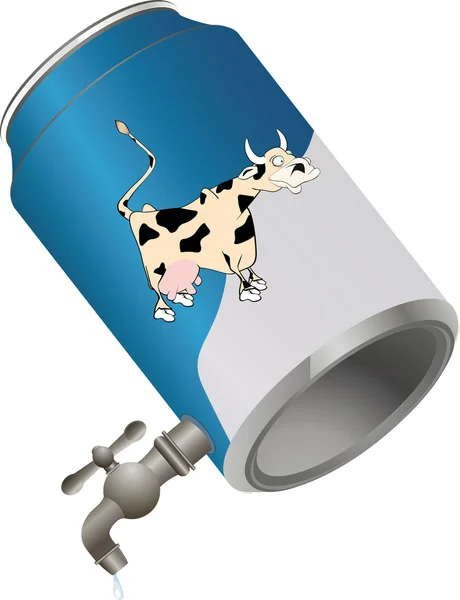 Étain au lait — Image vectorielle
