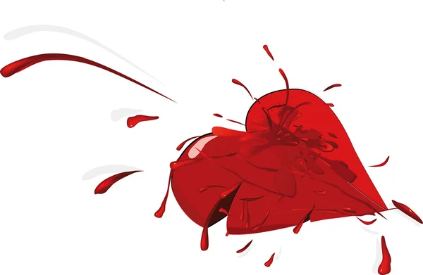 Разбитое сердце — стоковый вектор