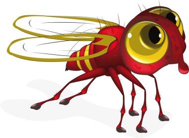 Red insect clipart