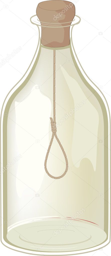 Old bottle and noose