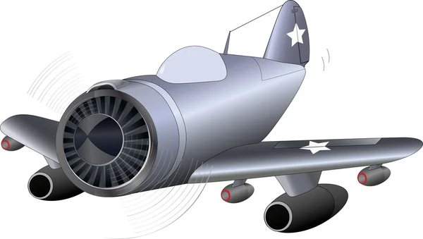 Staré Vojenské Letadlo Letadlo Armáda Doprava — Stockový vektor