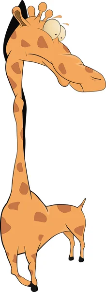 Girafa Animal Selvagem Africano — Vetor de Stock