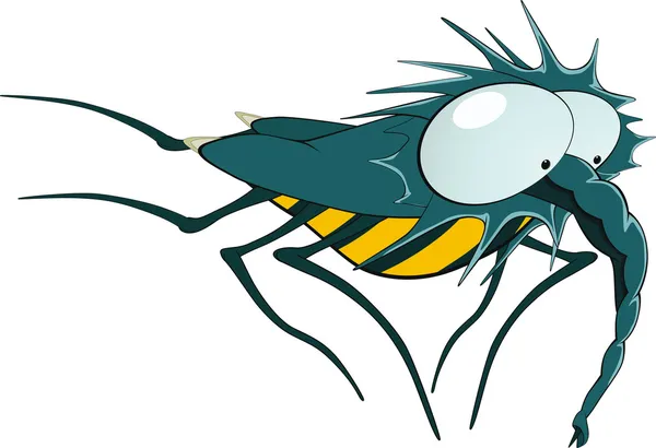 Loppa Djur Insekter Parasitiska Pest Bugg — Stock vektor