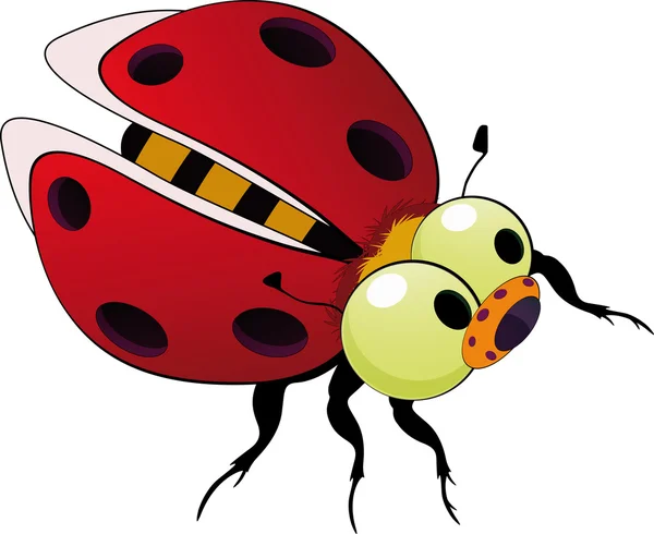 Uğur Böceği Oyuncak Hayvan Böcek Kabarık — Stok Vektör