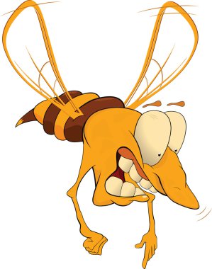 Wasp .Caricature clipart