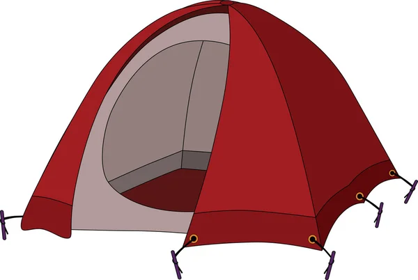 Czerwony namiot — Wektor stockowy