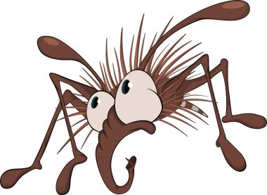 Small spider.Cartoon clipart