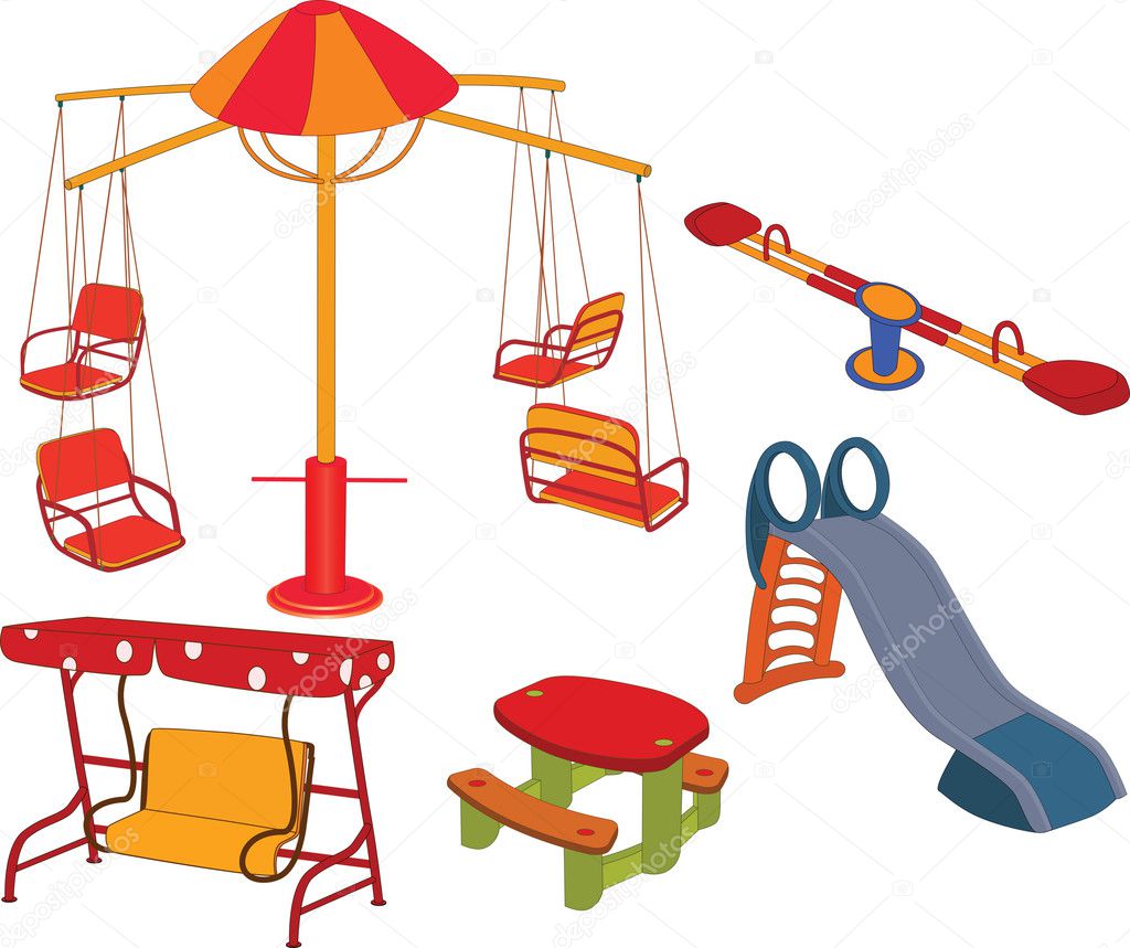 The complete set a children's swing