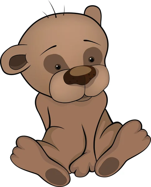 Orso cub.Cartoon — Vettoriale Stock