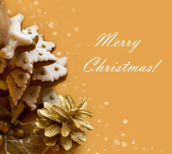 Boże Narodzenie drzewo plików cookie — Zdjęcie stockowe