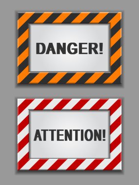 Danger signs clipart