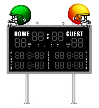 Home and Guest Scoreboard clipart