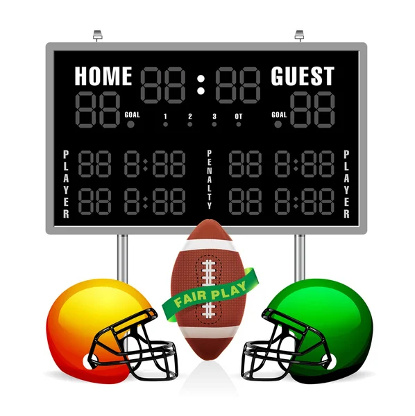 Home and Guest Scoreboard — Stock Vector