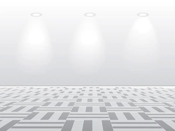 Empty white room with lamp on gray background — Stock Illustration Empty white room with lamp on gray background Royalty Free Stock Vectors