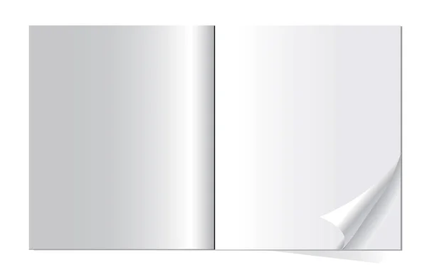 Страница журнала на белом фоне для дизайна — стоковый вектор