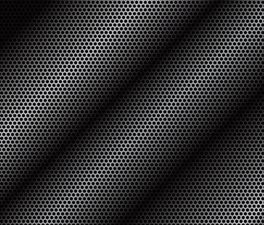 Speaker grille. Metal pattern on black background clipart