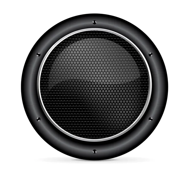 Audio speaker icon illustration on white background — Stock Vector