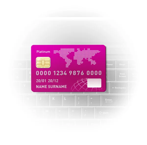 Caderno Cartão Crédito — Vetor de Stock