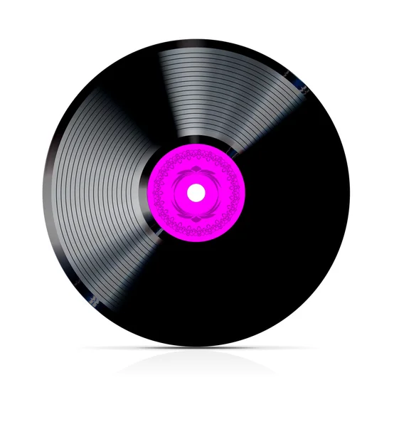Retro vinyl záznam - vektor — Stockový vektor