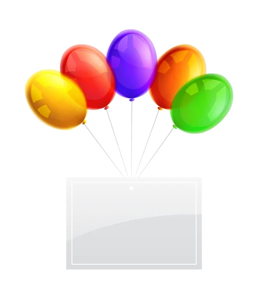 Mooie partij ballonnen — Stockvector