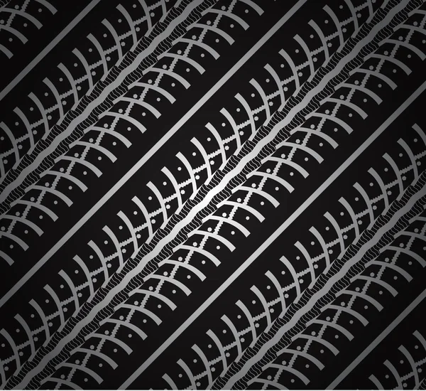 Traces répétées de pneus — Image vectorielle