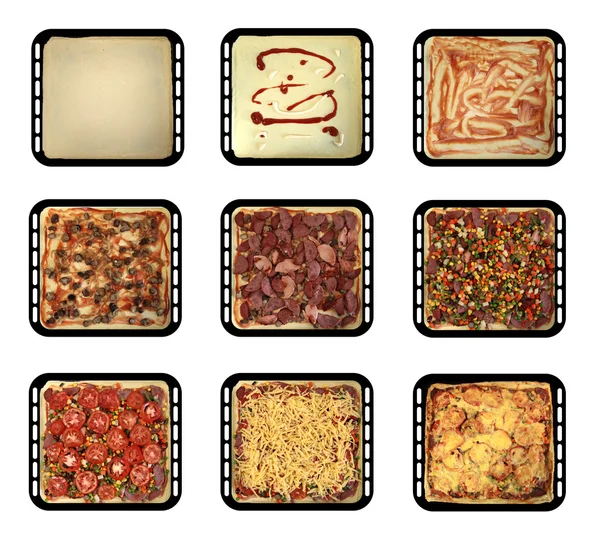 Stock image Stages of pizza