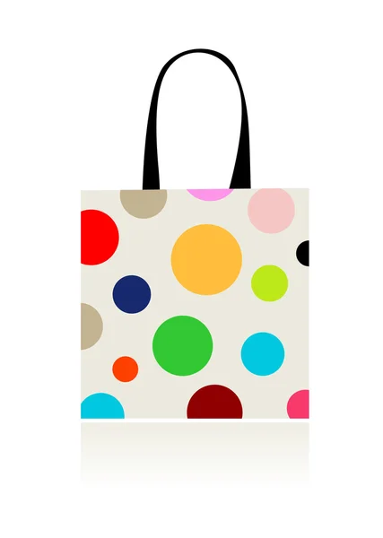 Модний горох, сумка для покупок ізольовані для вашого дизайну — стоковий вектор