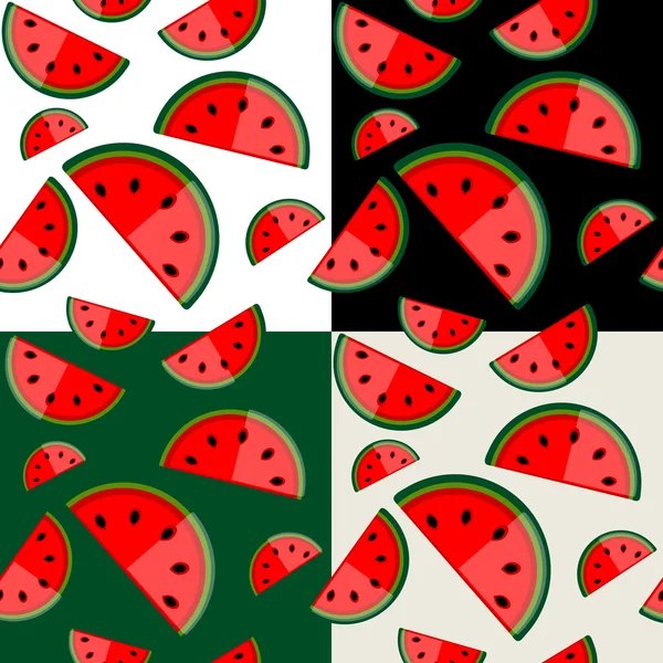 Wassermelone nahtloser Hintergrund für Ihr Design — Stockvektor