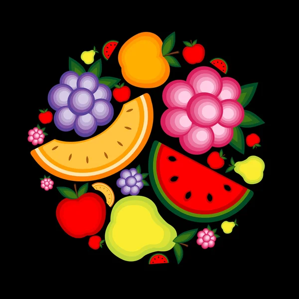 Енергетичний фон фруктів для вашого дизайну — стоковий вектор