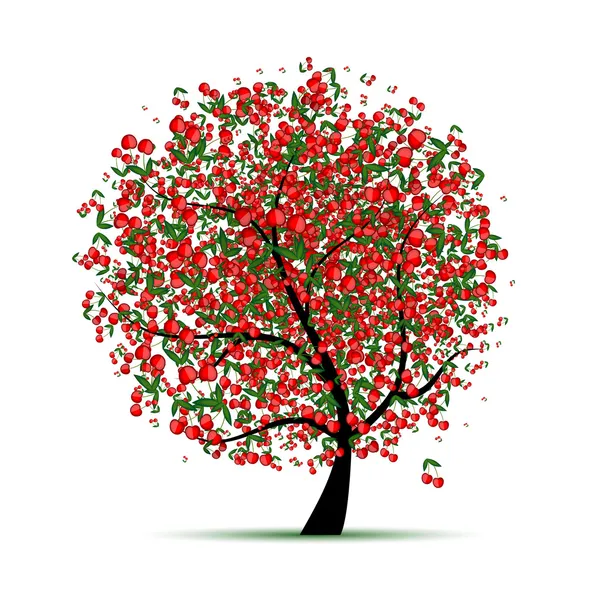 Energie-Kirschbaum für Ihr Design — Stockvektor