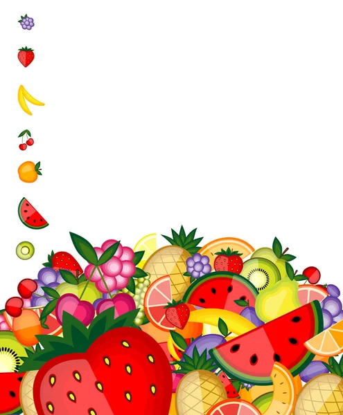 Energy fruit background for your design — Stock Vector