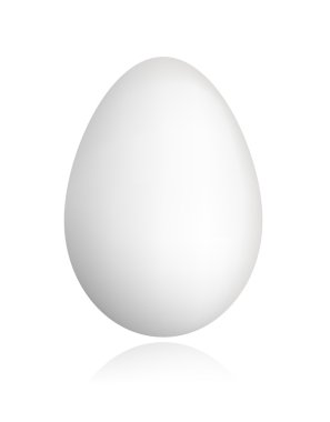 White egg for your design clipart